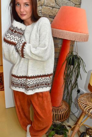 Moorland Fair Isle Knit Oatmeal